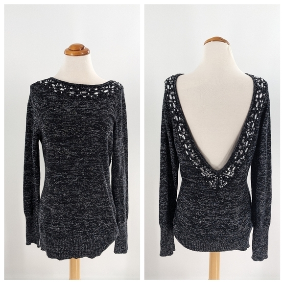 Victoria Secret open back metallic sweater Size M/L - Picture 1 of 4